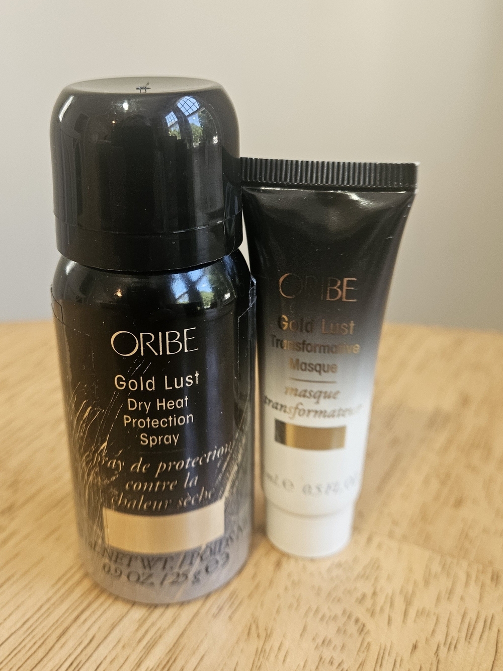 Oribe Gold Lust Hair Care Duo - Travwl Size Masque And Heat Protectant